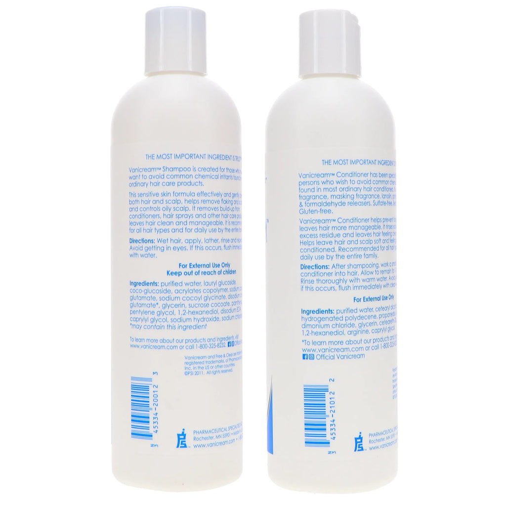 Vanicream Shampoo 12 oz & Conditioner 12 oz Combo Pack