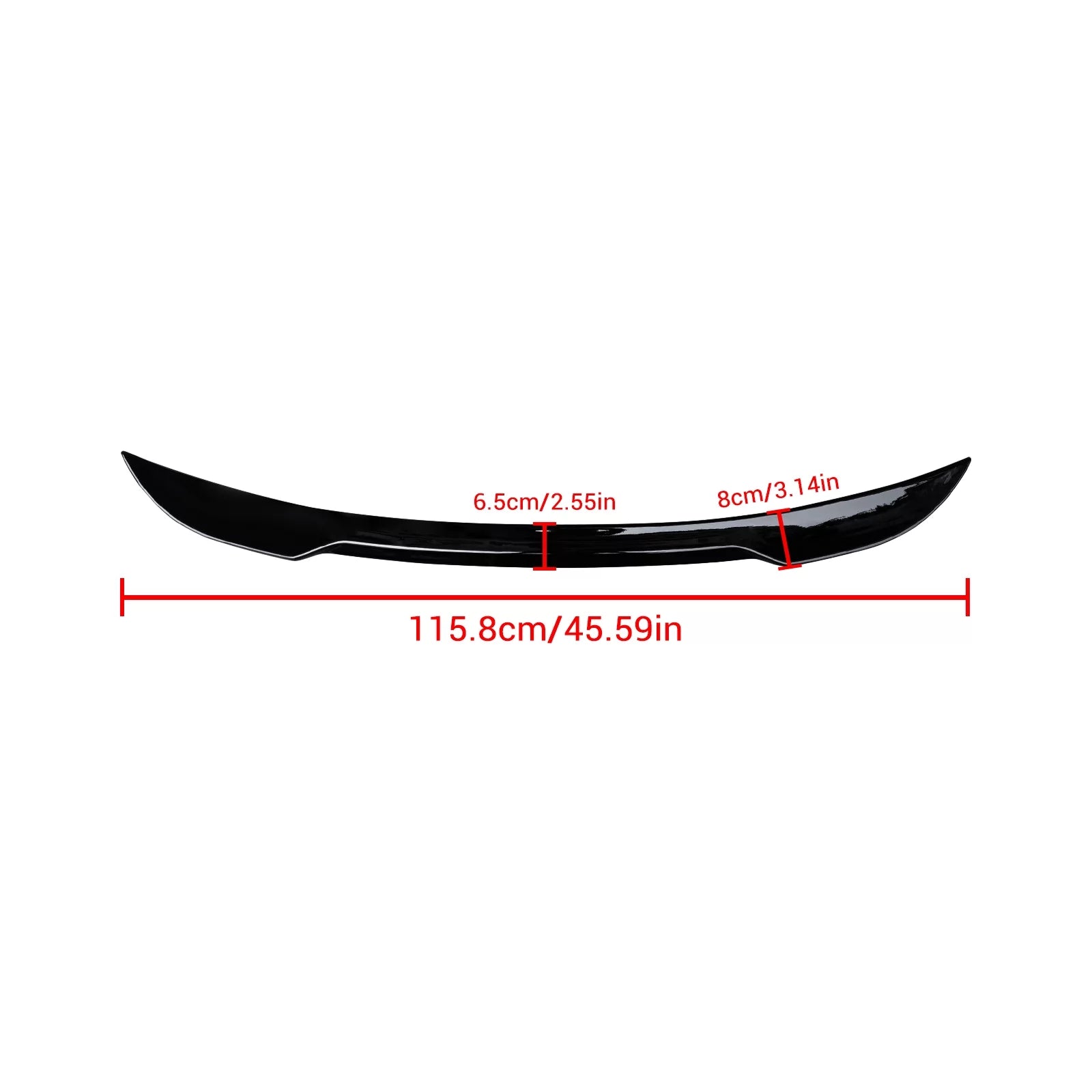 Rear Spoiler Trunk for 2022-2023 11th Honda Civic Hatchback  Tail Wing Gloss Black