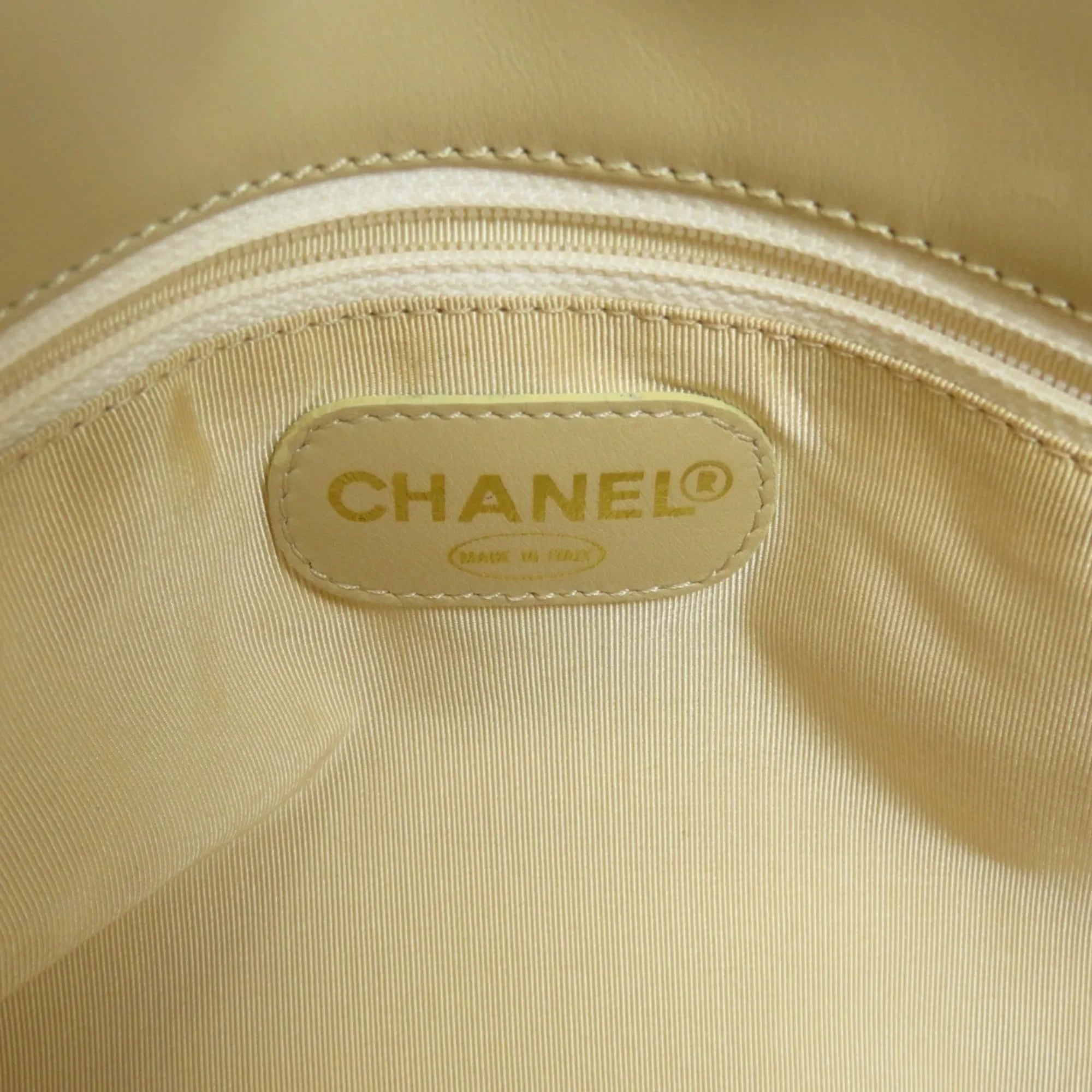 Pre-Owned Chanel coco mark tote bag lambskin ladies  (Good)