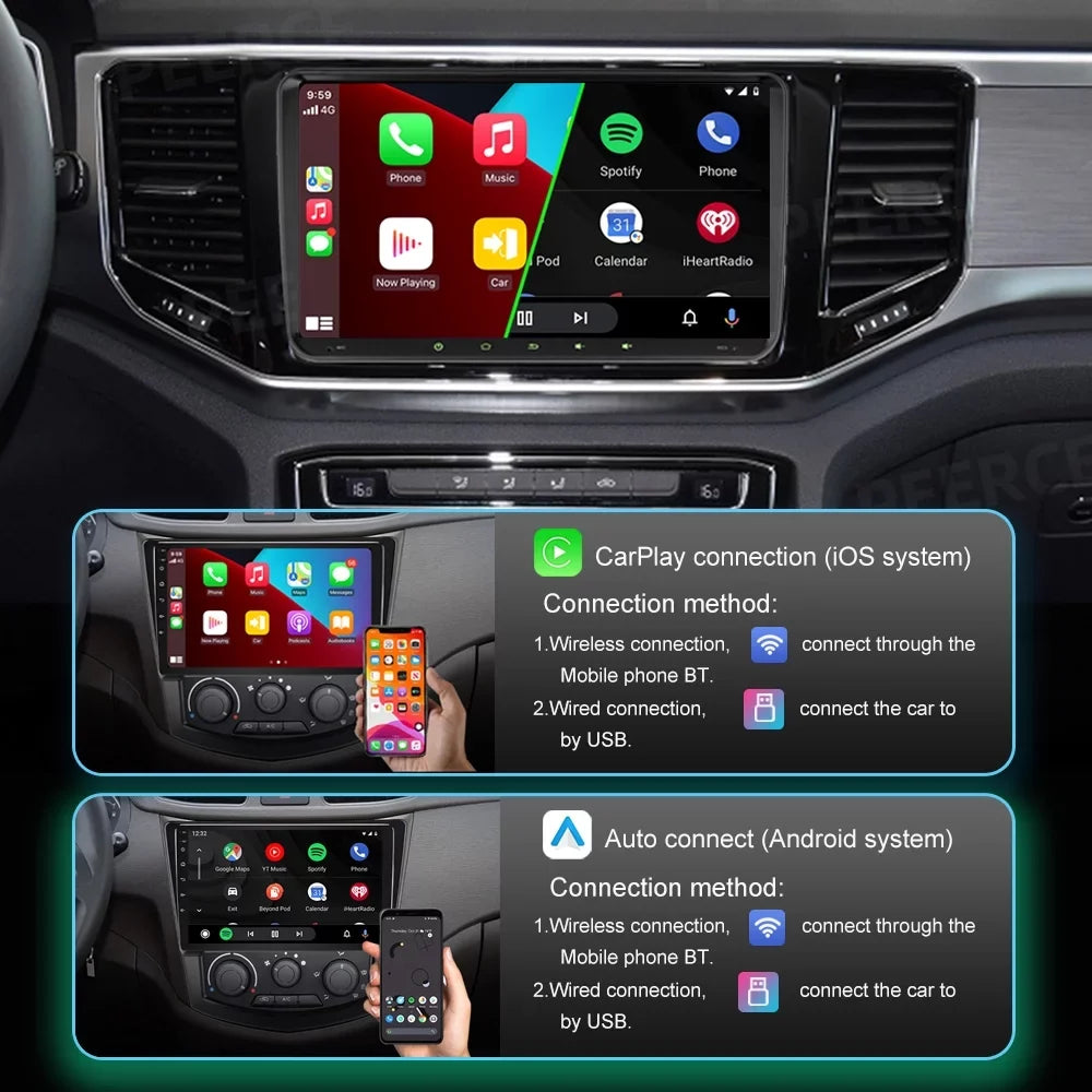 9 inch Android Car  Navigation for  Volkswagen Golf Polo Tiguan Passat Jetta with Apple Carplay Android Auto  WiFi    with Backup Camera