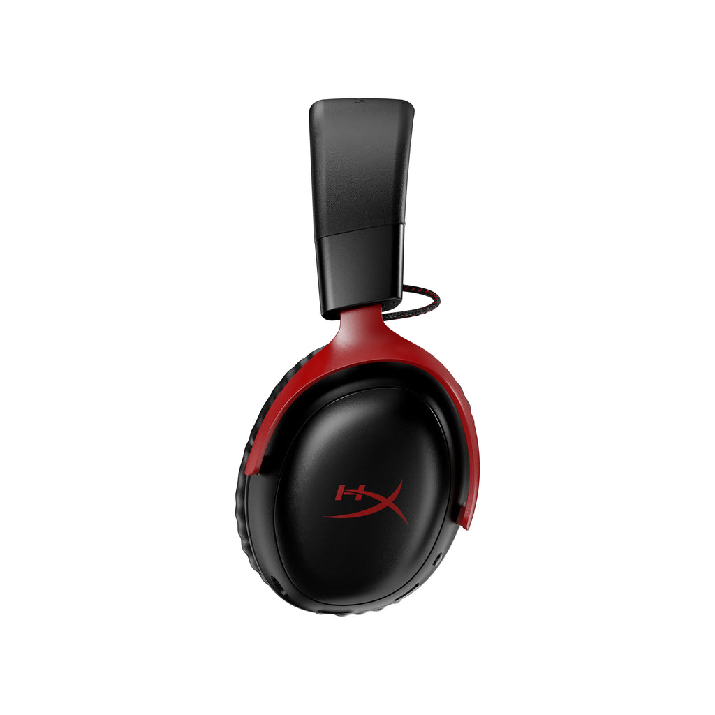 HyperX Cloud  Wireless – Gaming headset for , , , up to 120-hour Battery, 2.4GHz Wireless, 53mm angled drivers, Memory foam, Durable Frame, 10mm microphone – Black/Red