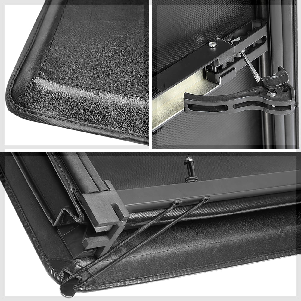 Short Bed Truck Tonneau Cover 5Ft Soft Top Tri-Fold Fleetside for 05-21 Frontier Fits select: 2005-2019