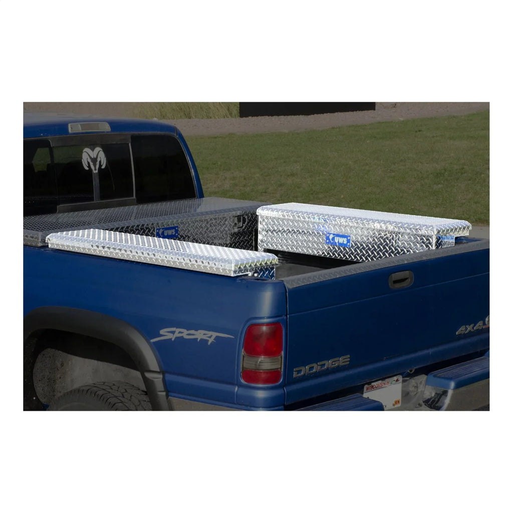 '-48- Side Mount Series Single Lid Tool Box;  48 in. x  11.25 in. x  11 in.; Low Profile; Brite Aluminum; Mounting Hardware Not Included;