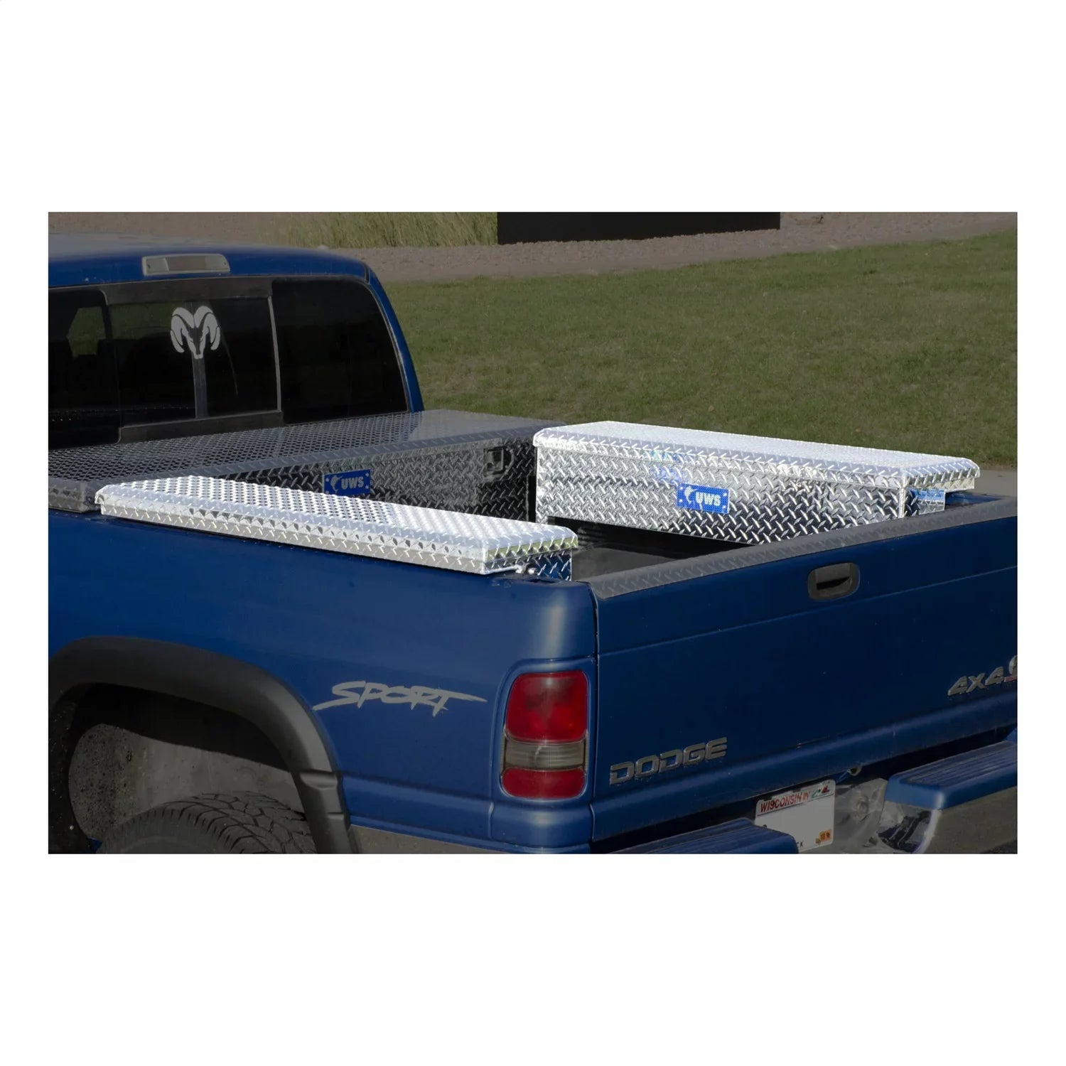 '-48- Side Mount Series Single Lid Tool Box;  48 in. x  11.25 in. x  11 in.; Low Profile; Brite Aluminum; Mounting Hardware Not Included;