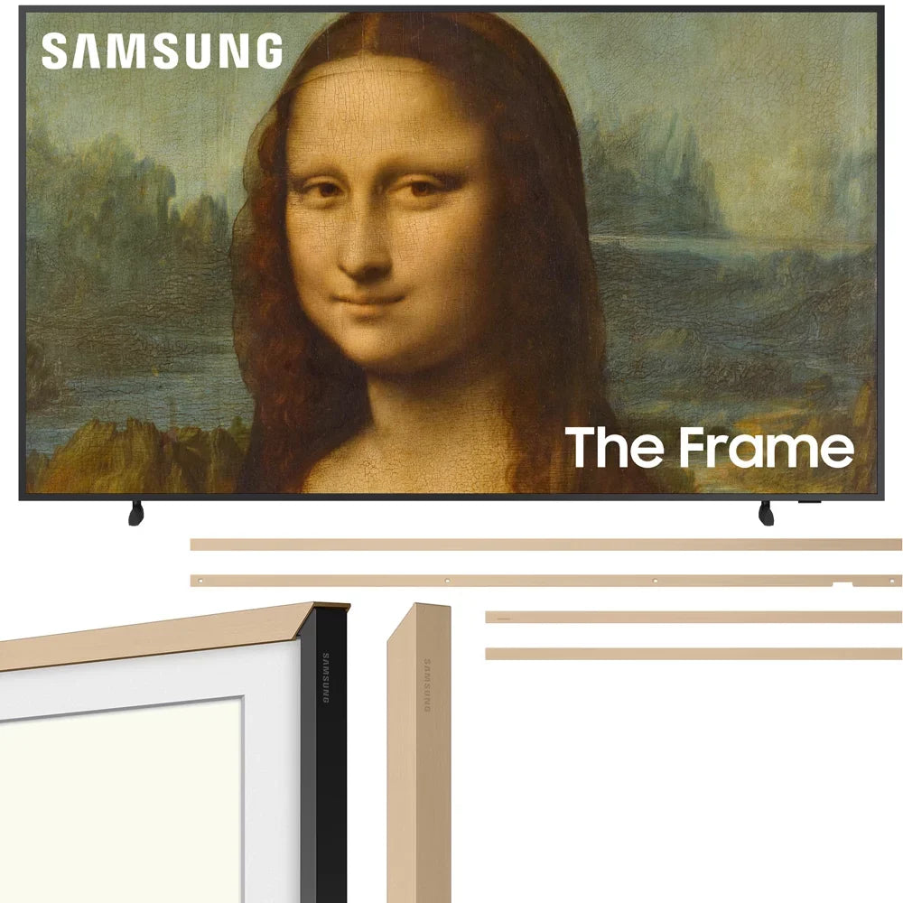 Samsung  55 inch The Frame  4K  Quantum  Smart  (2022) Samsung 55" Customizable Bezel Modern Beige