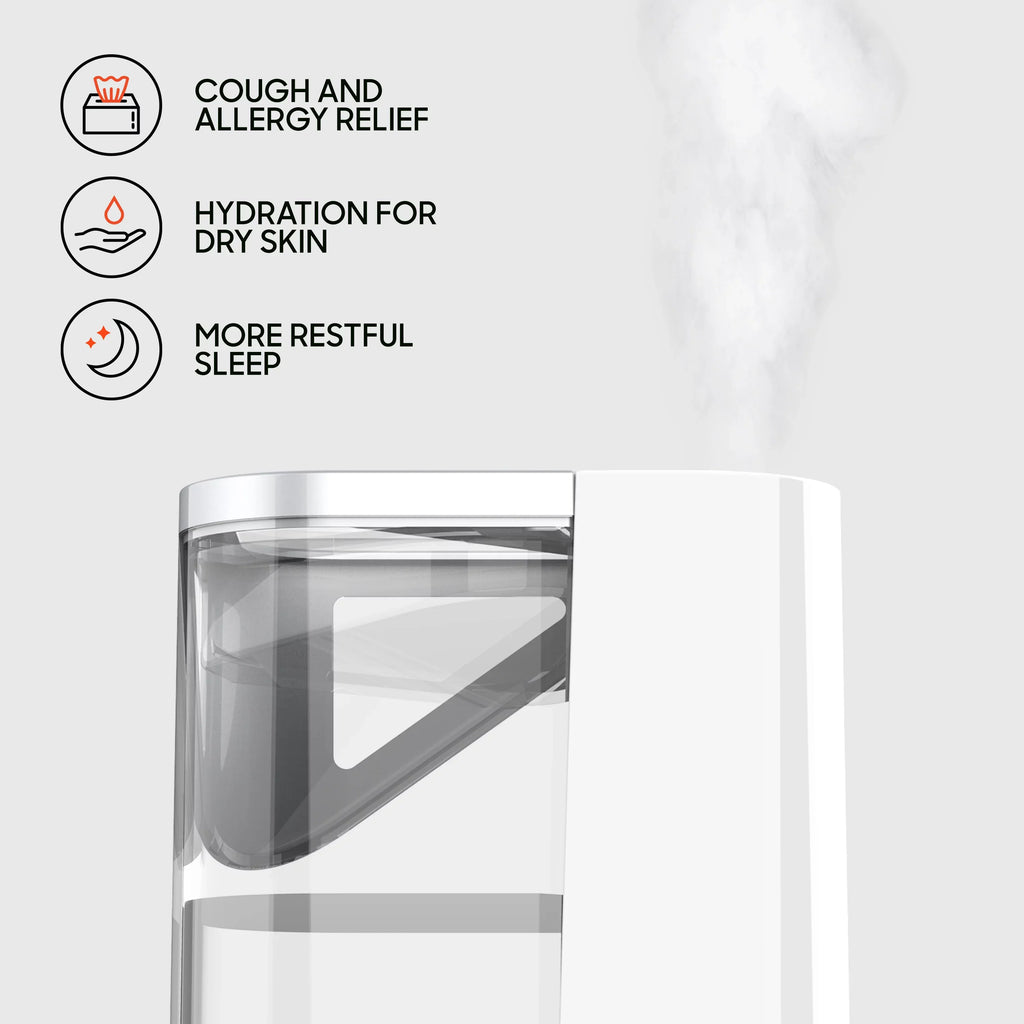 Sharper Image  Ultrasonic Humidifier, Whisper-Quiet, Warm or Cool Mist, 3 Settings, Filter Free