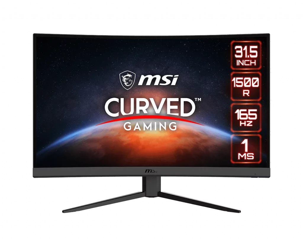 Optix  31.5"  1920x1080 1ms 165Hz 2xHDMI 1xDP  FreeSync Curved Gaming Monitor (Factory Used)