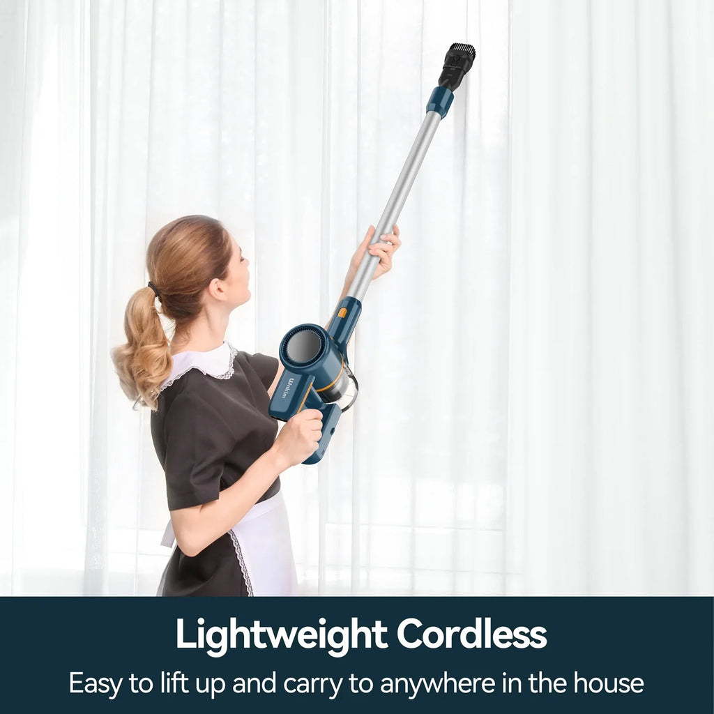 Wnkim Cordless Vacuum Cleaner, 6-in-1 Stick Vacuum with 2200 mAh Battery, Powerful Lightweight Vacuum Cleaner up to 35 Mins Runtime, for Home Hard Floor Carpet Pet Hair,