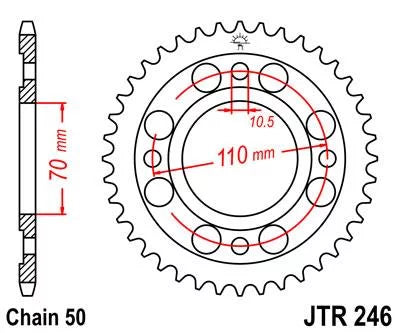 Front & Rear Sproket Kit for   - 79-81  Sprockets