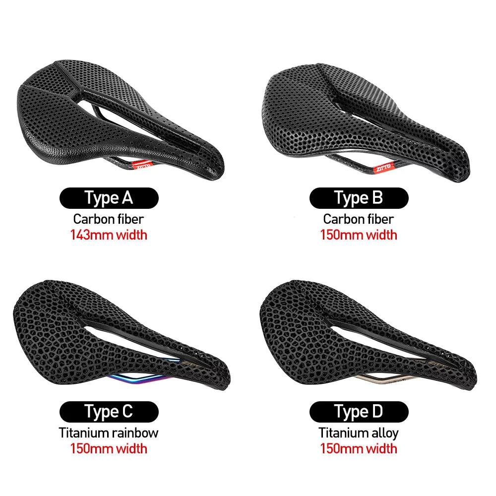 3D Printed Saddle Comfortable Honeycomb Cycling Road Bike  Bike Seat Cushion