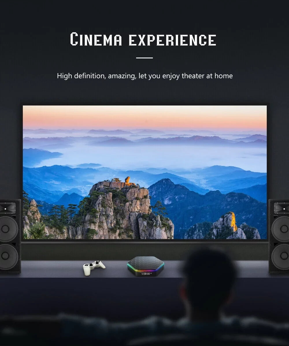Quad Core 8K  Video 64GB Memory 6K Stream Player 2023  Plus Smart Android 12.0  Box