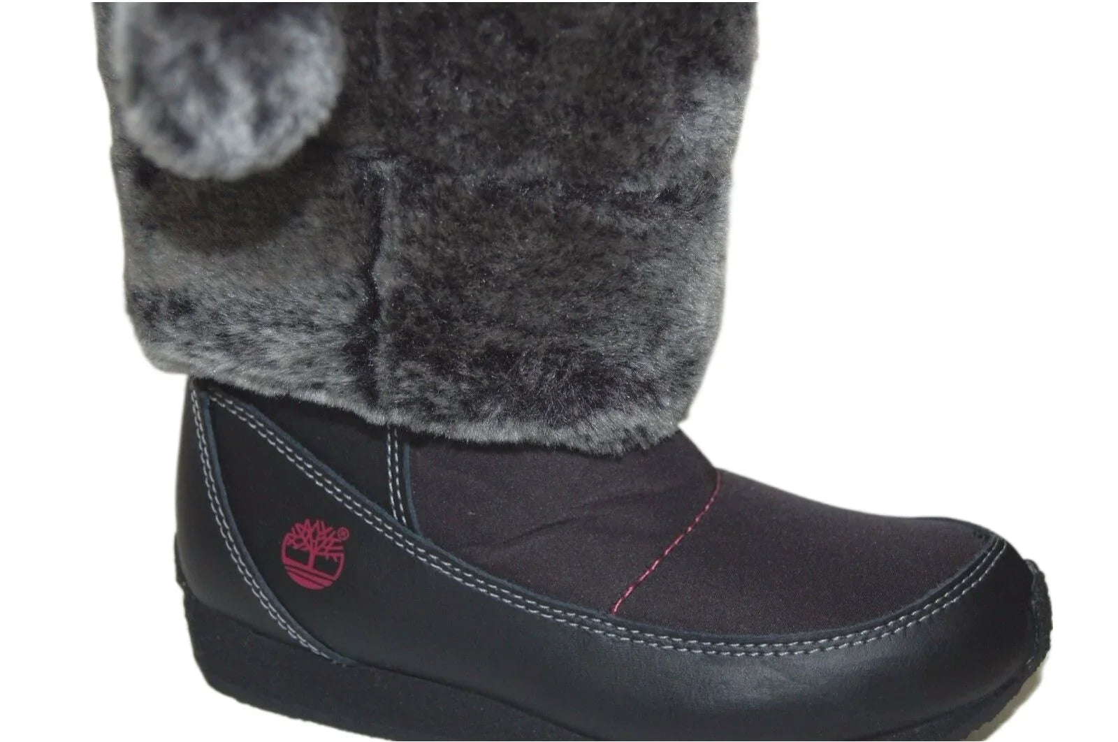 Timberland Preschool Youth Winterberry Tall Fur Medium Boot Black 59794 size 13.5