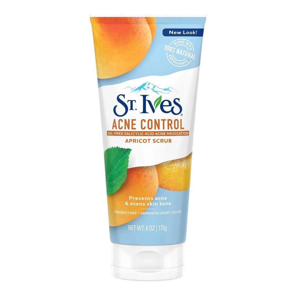 Pack of (3) St. Ives Apricot Scrub Blemish And Blackhead Control  Oily / Acne Prone Skin 6 oz