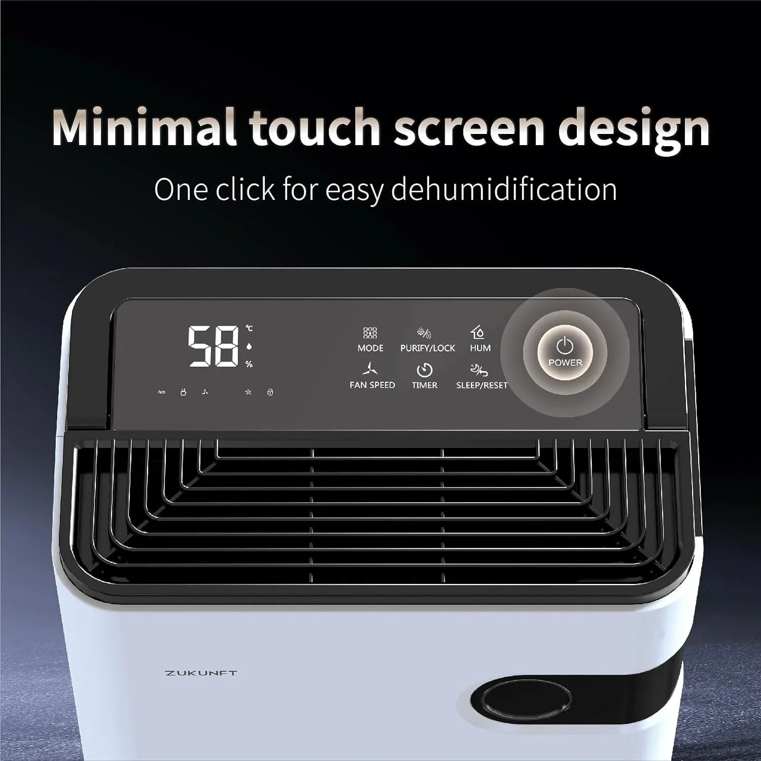 Dehumidifier Home Moisture  Quiet Humidity Control,4500 SqFt 50 Pint,Large Water Tank,Auto Off,Child Lock,Energy Saving,3 Modes,Household Commercial Dehumidifiers for Basements,Bathroom