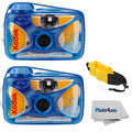 2 Pack Kodak Sport Waterproof Single Use Camera With Floating Strap and Cloth