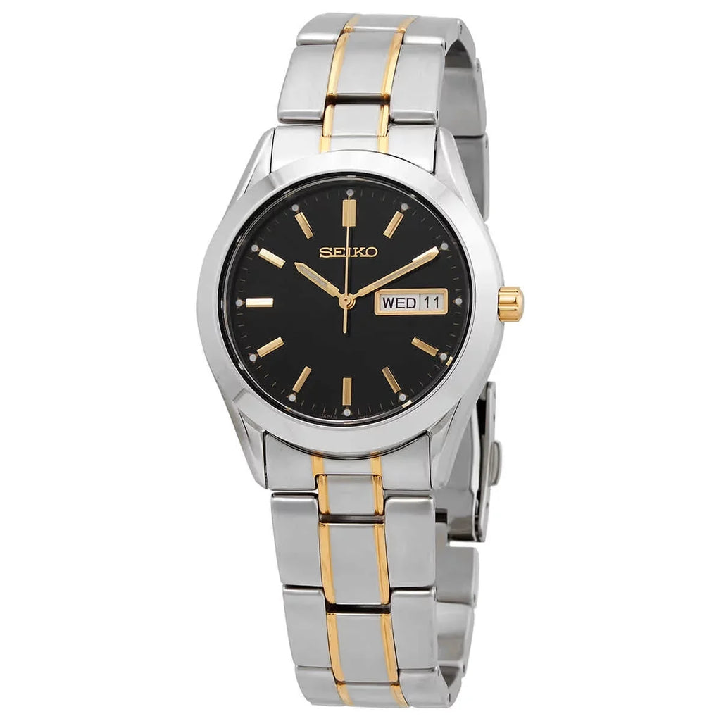 Seiko Essentials Quartz Black Dial Men's Watch
