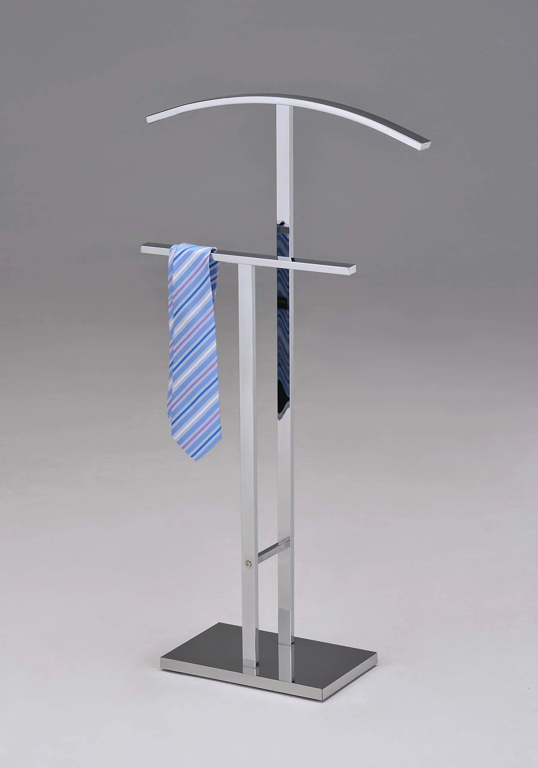 Kings Brand Furniture Chrome Metal Suit Rack Valet Stand