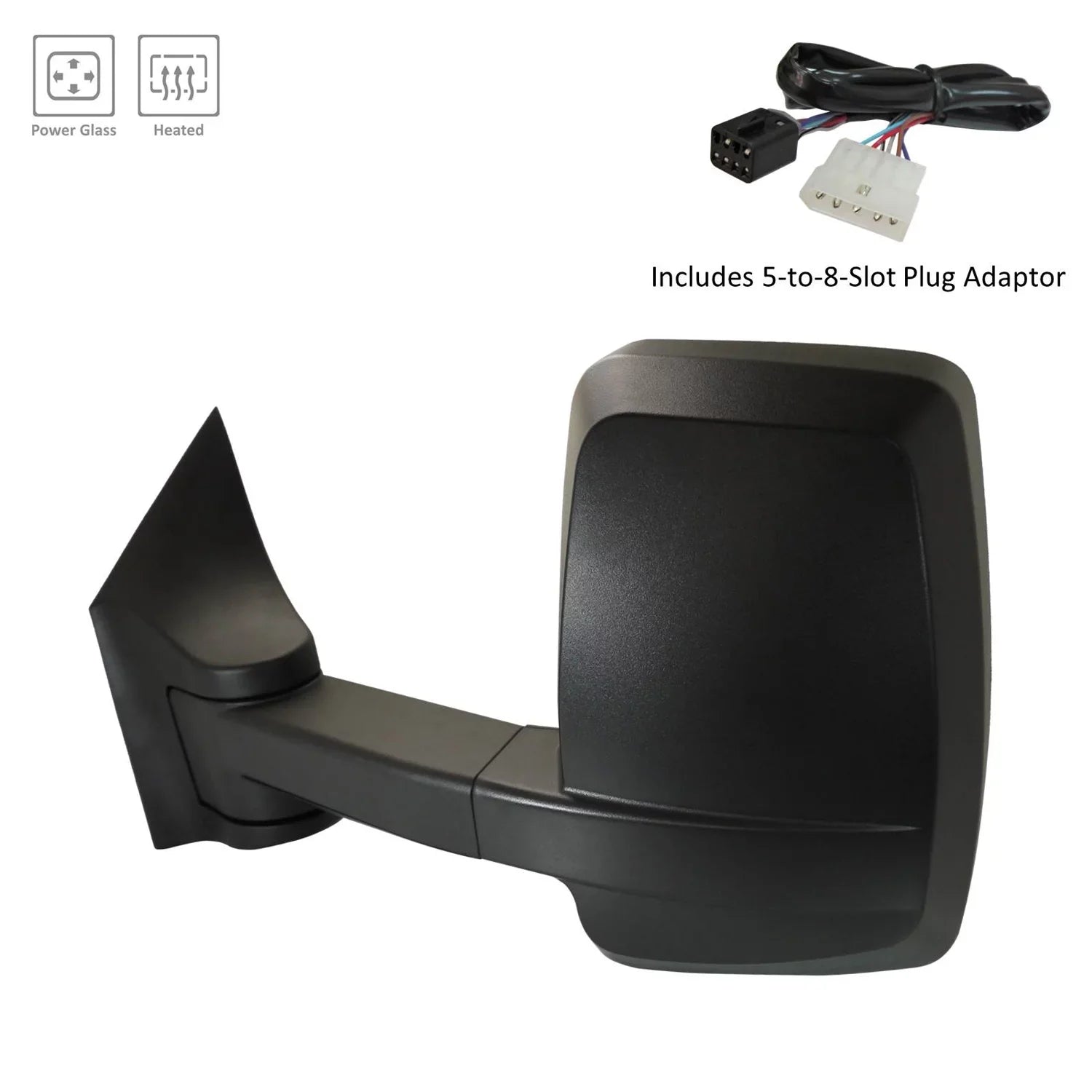 New Standard Replacement Driver Side Door Mirror, Fits 2003-2020 Chevrolet Express Van