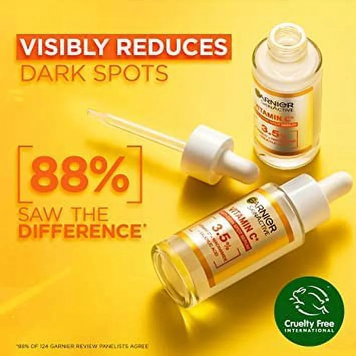 Garnier Skin Naturals Glow And Anti-Dark Spots Brightening Serum, 30Ml.