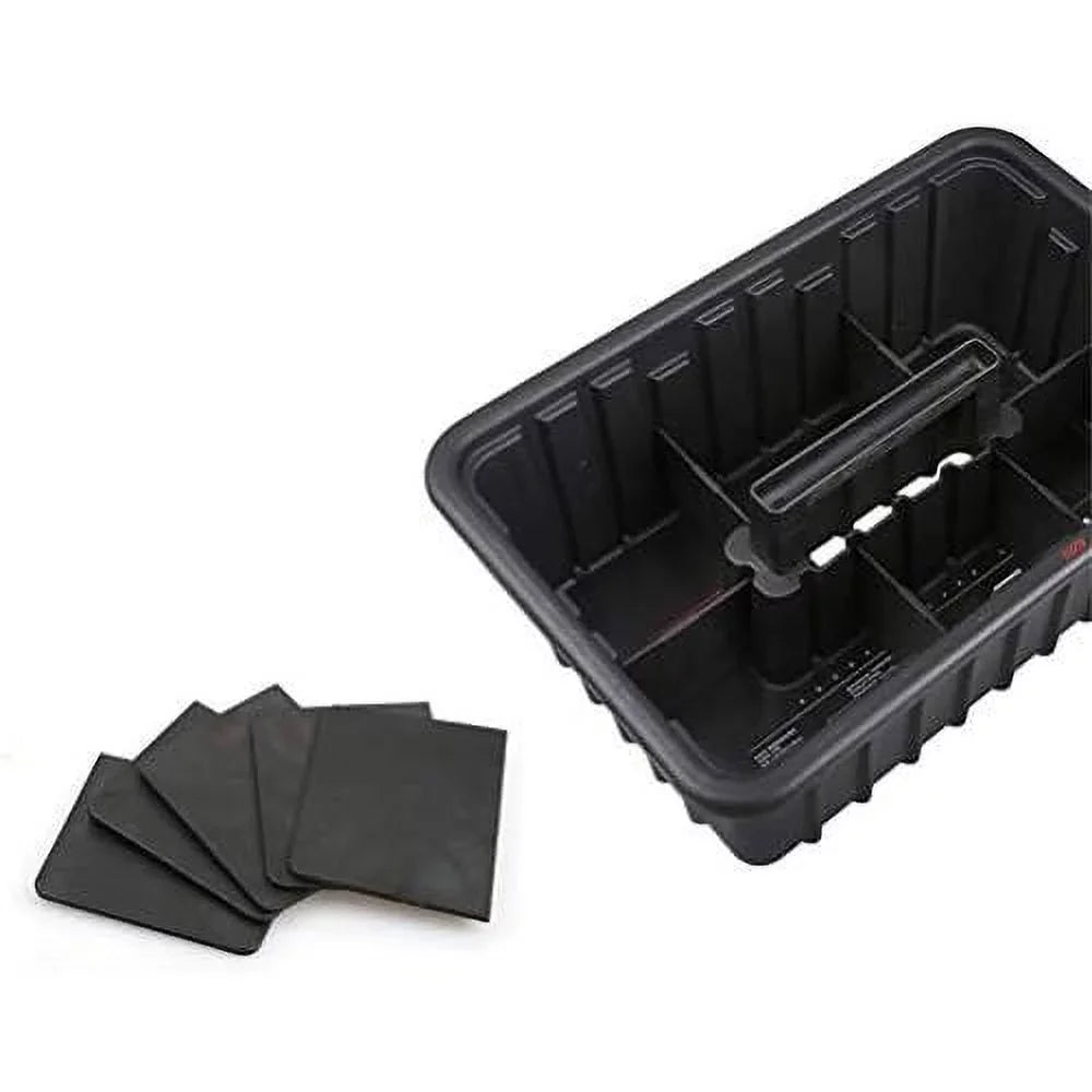 Deluxe Utility Cleaning Caddy Basket Organizer  Divided Plastic Shower Storage Caddy Tote Portable 6 Compartment Bucket Shower Janitorial Caddy Large Capacity For Shower Supplies / 6 Dividers