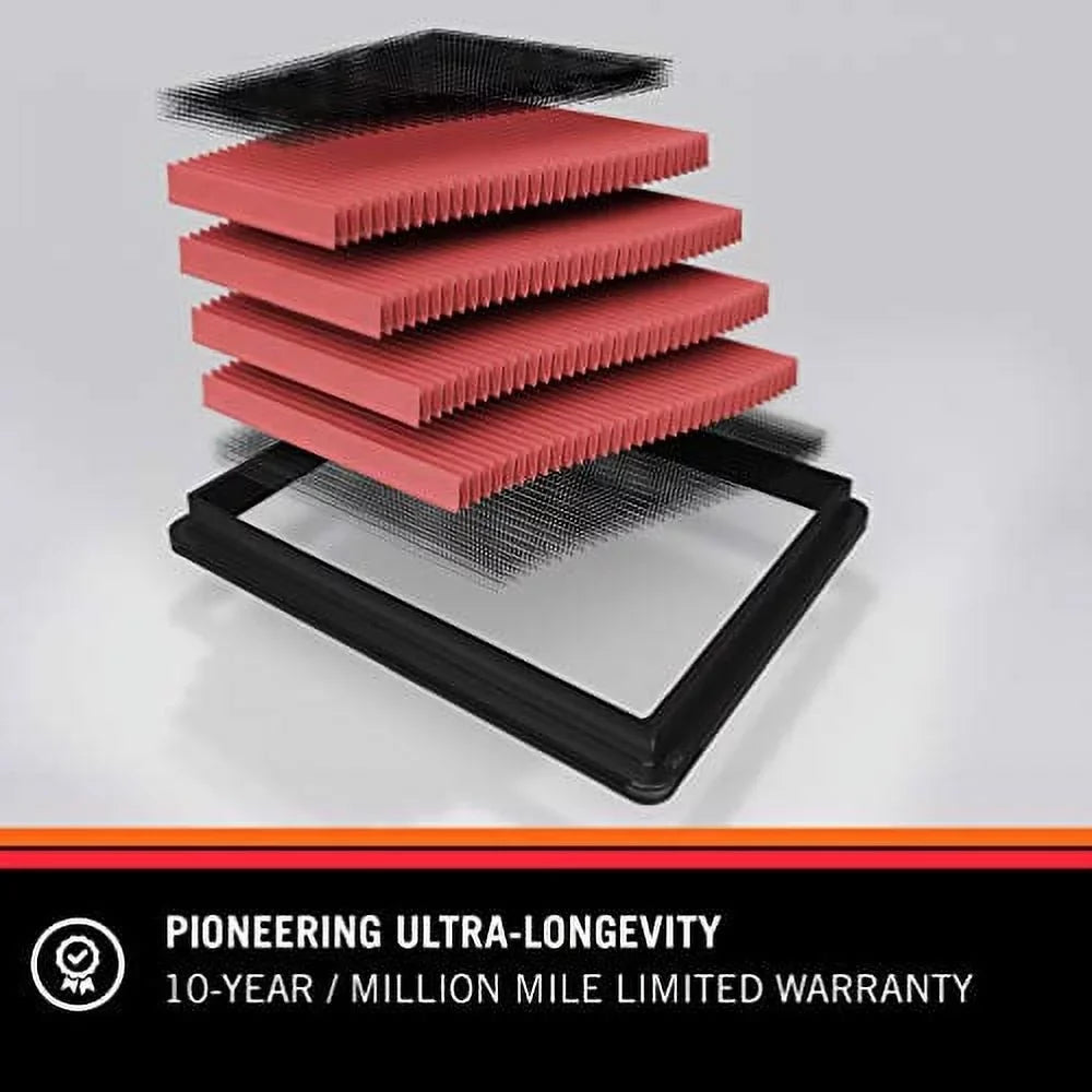& Engine Air Filter: High Performance, Premium, Washable, Replacement Filter: 2011-2019 Kia/Hyundai  (Soul, Rio, Rio , Rio5, Accent, Veloster), 33-2472