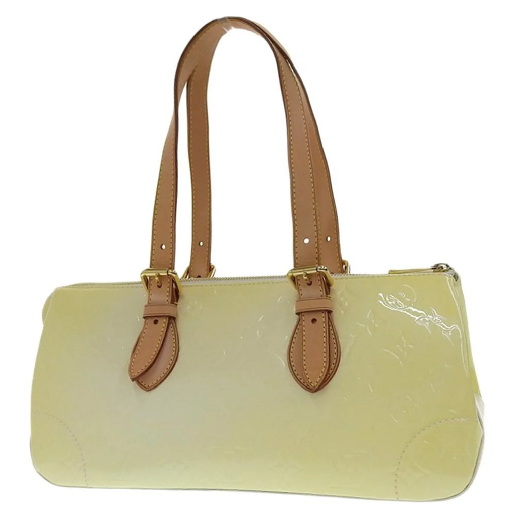 Pre-Owned Louis Vuitton   Vernis Rosewood Avenue Shoulder Bag Perle  (Good)