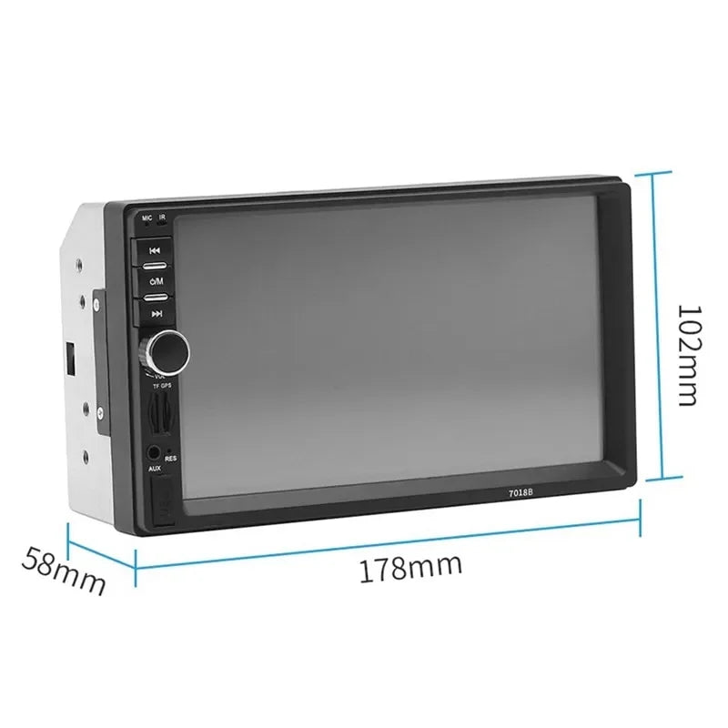 Car Radio Double Din Car Stereo 7"  Touch Screen in-Dash Head Unit with Bluetooth Support Mirror Link/////  +Rear View Camera& Remote Control