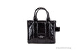 Marc Jacobs The Shiny Crinkle Micro Tote Black Leather Crossbody Bag Handbag