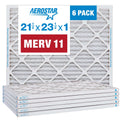 Aerostar 21 1/2 x 23 1/2 x 1  11 Pleated Air Filter,  Furnace Air Filter, 6 Pack