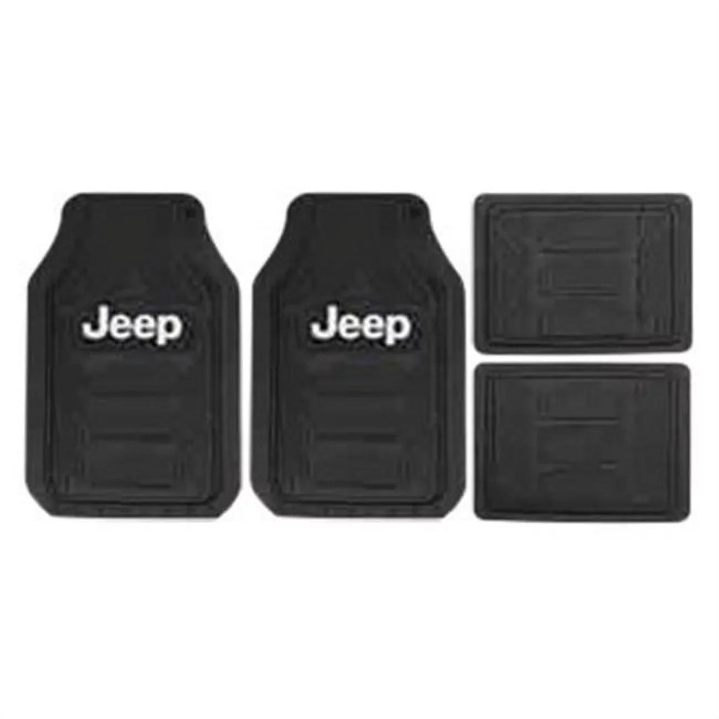 Plasticolor -001668R01 Jeep Rubber Floor Mat, Black