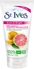 St. Ives Even & Bright Scrub, Pink Lemon & Mandarin Orange 6 oz (Pack of 6)