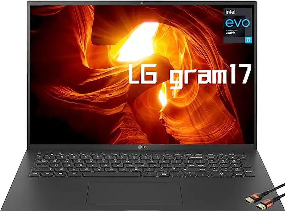 Gram 17" 16:10 (2560 x 1600)  Laptop, Evo 12Cores i7-1360P, - 99%, 4266Mhz 16GB, 2X Thunderbolt4, Backlit , Wi-Fi 6E, Windows11 Home, w/ (16GB   | 1TB )