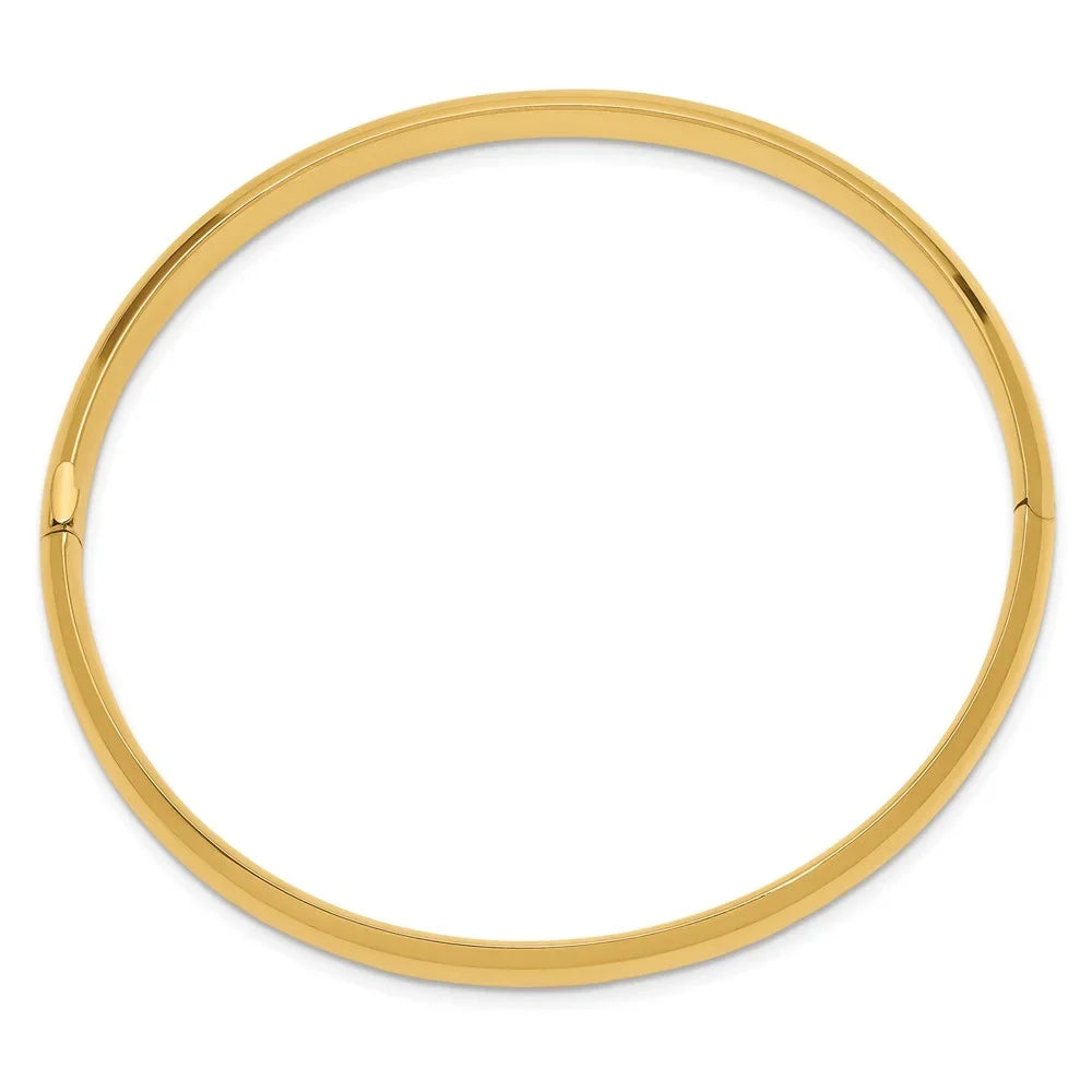 14k 4/16 Oversize High Polished Hinged Bangle Bracelet /16O
