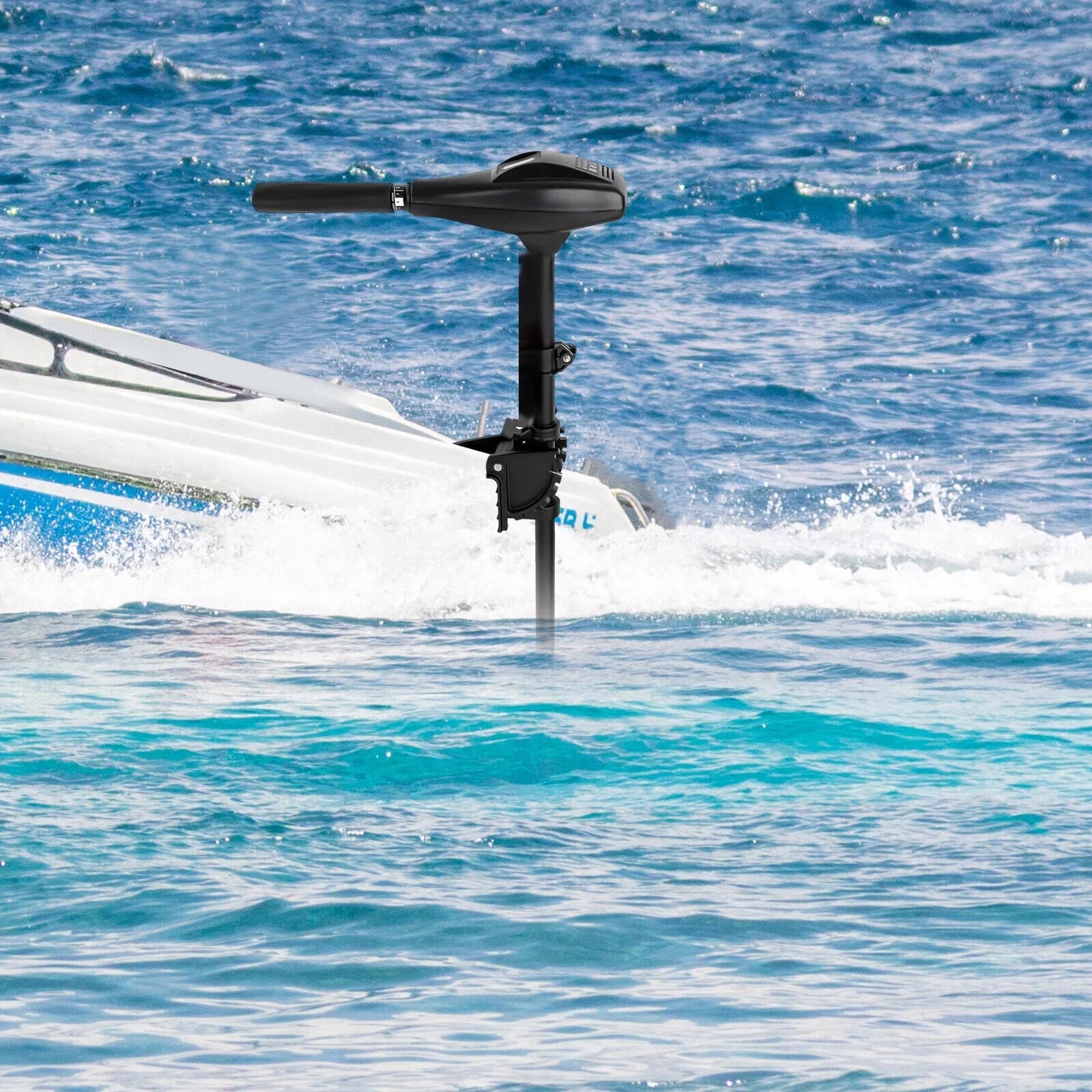 Miumaeov 12V 58LBS Electric Thrust Trolling Motor Outboard Motor Heavy Duty Boat Engine