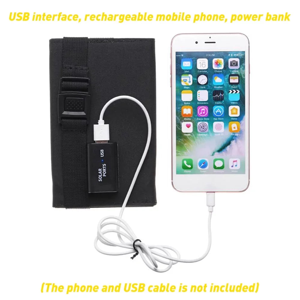 80W Outdoor Foldable  Solar Panel Power Bank for Camping Hiking