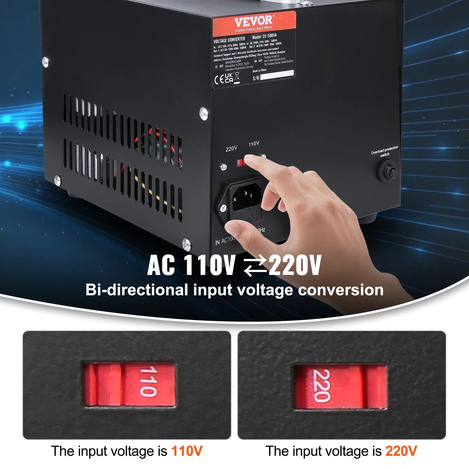 2000W Voltage Converter Transformer Step Up/Down 220V-110V /110V-220V