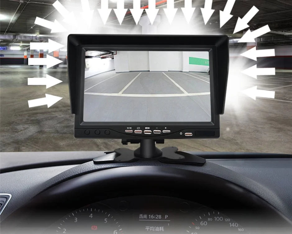 Heavy Duty Backup Camera 7" Monitor Rear View Reverse Kit for Truck Caravan Bus