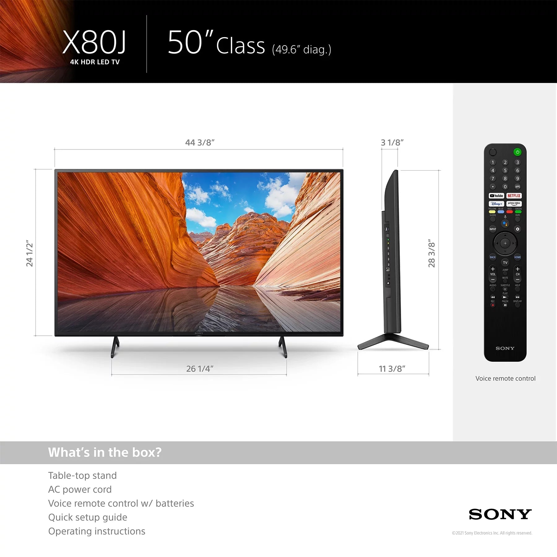 Restored Sony 50" Class 4K  (2160p)  Google Smart    Series  (Refurbished)