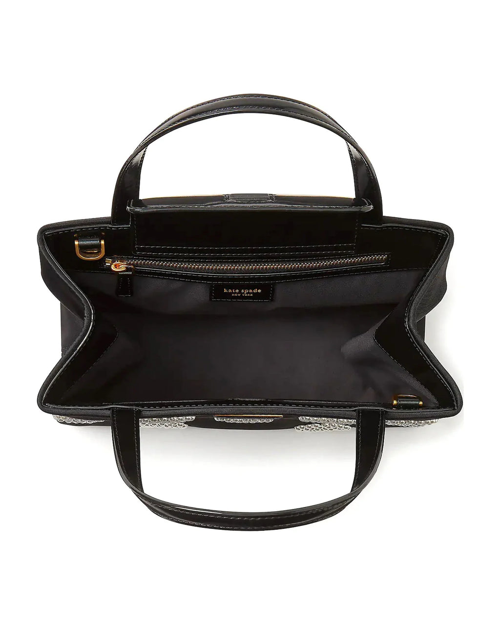 Sam Icon Pearl Embellished Nylon Small Tote