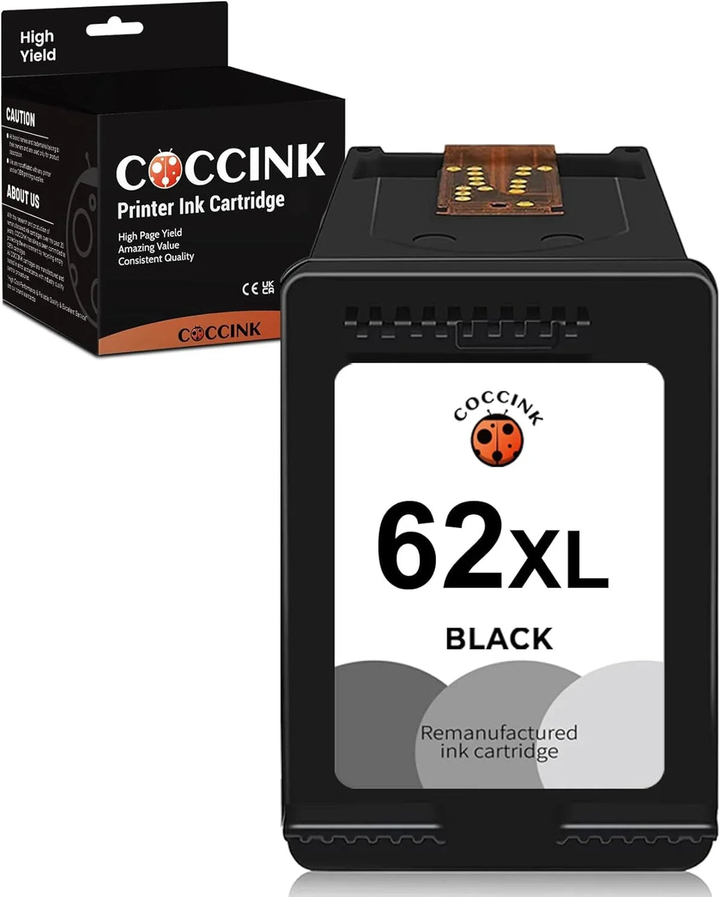 62XL Ink Cartridge Replacement for  62  for Envy 5660 7645 7640 5642 5643 5640 OfficeJet 250 5740 200 5746