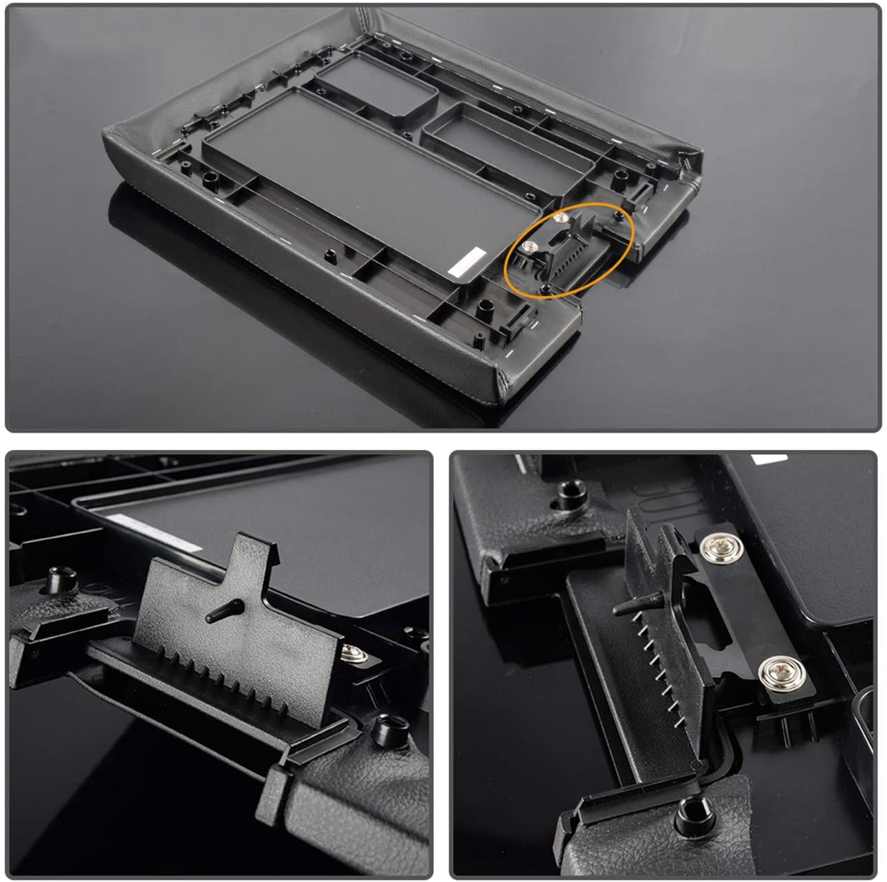 Center Console Armrest Cover Latch, Suitable for 07-14 Silverado, Avalanche, Suburban, Sierra, Yukon, Escalade-Perfect Replacement for  Part 20864151, 20864153, 20864154