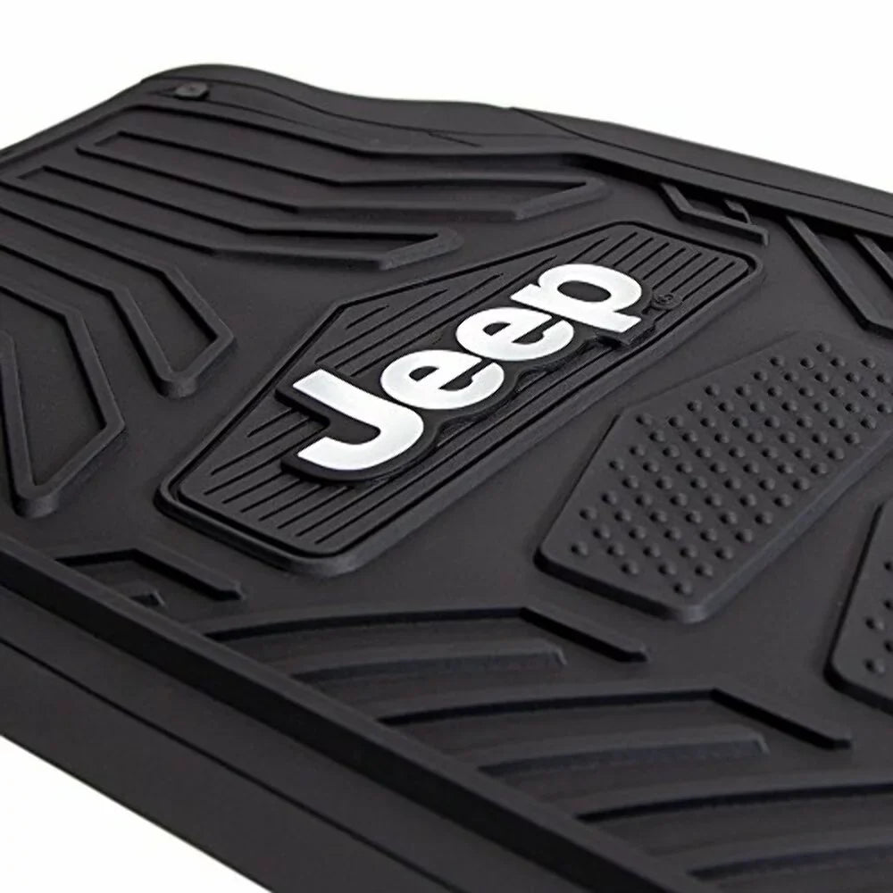 Plasticolor -001668R01 Jeep Rubber Floor Mat, Black