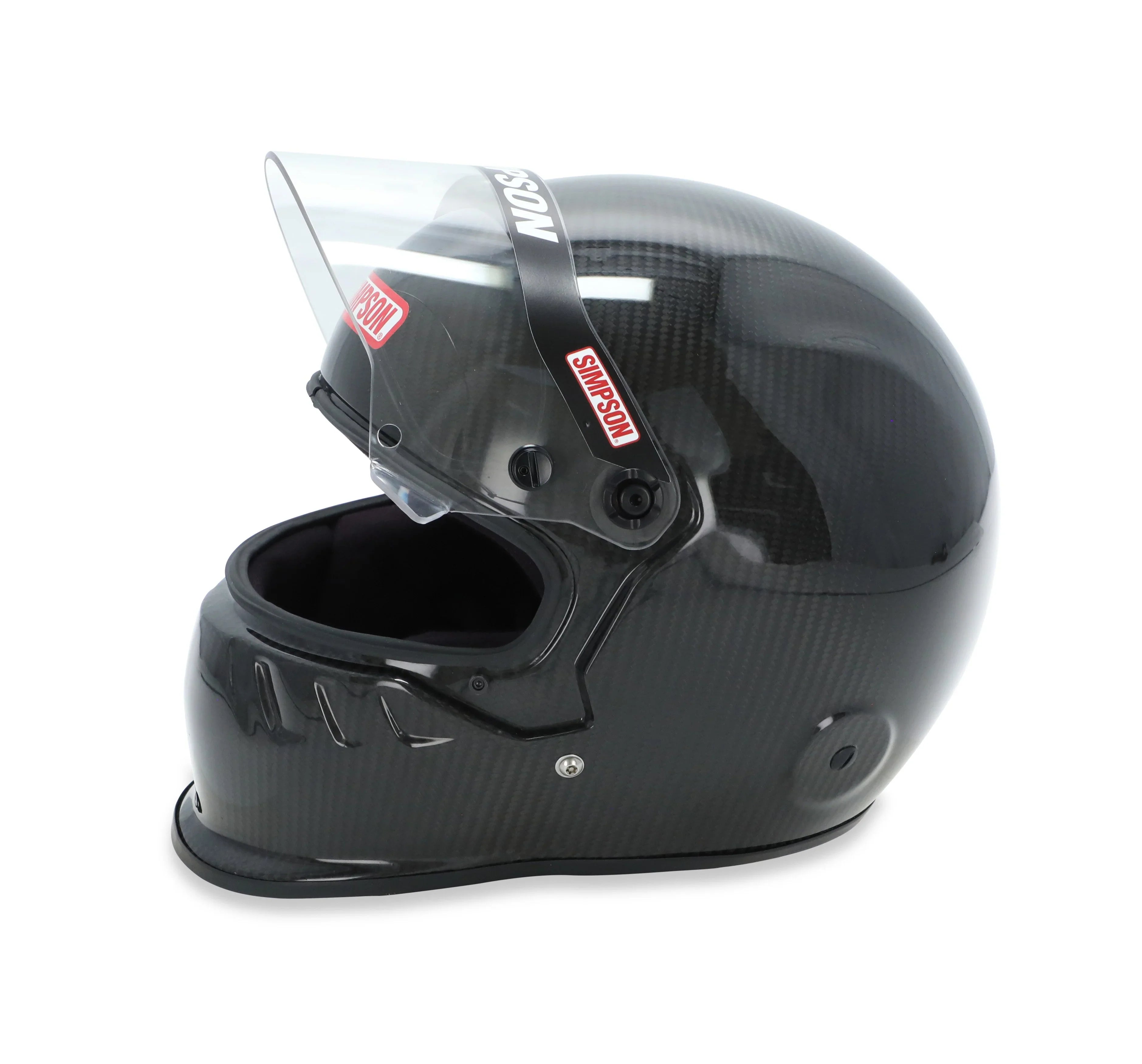 Simpson Racing 795001C  Dirt Track Helmet - Snell  - Carbon Fiber - Adult