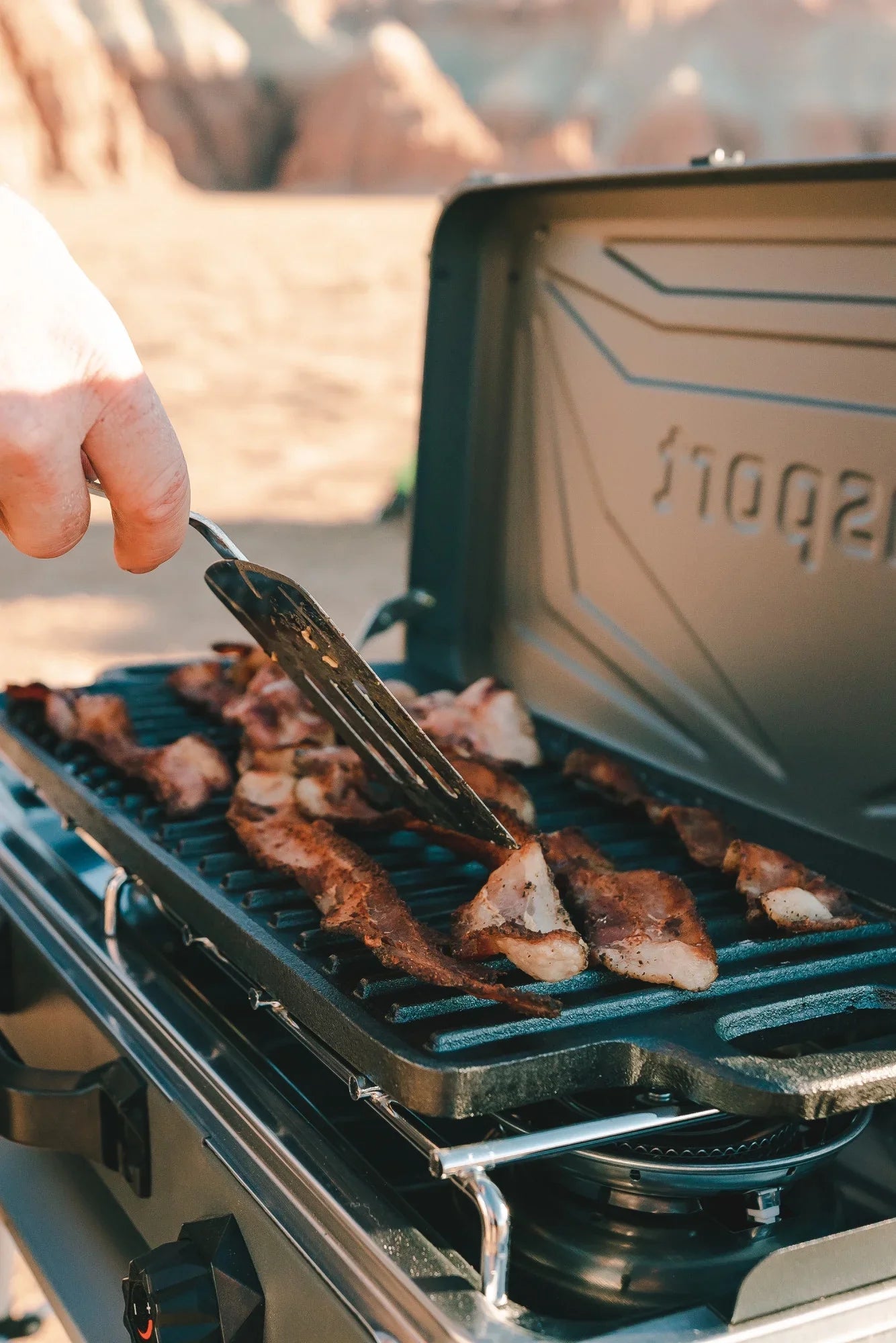 Stansport Pre-Seasoned Cast Iron Griddle with Reversible Cooking Surface
