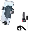Fast Car Charger with Phone Mount - -  Socket Adapter and Air Vent Holder Auto Lock for  S48c,, Pro - Coolpad Legacy,,Brisa - Cricket Ovation, Influence, 2, Icon 2 -