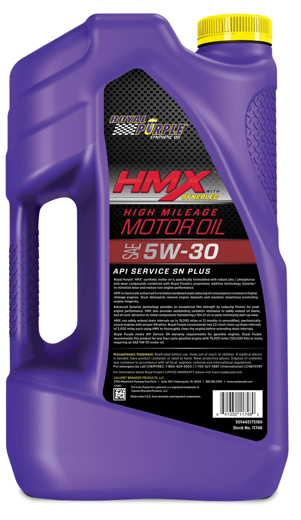 Royal Purple  5W-30 High Mileage Motor Oil, 5 Quarts