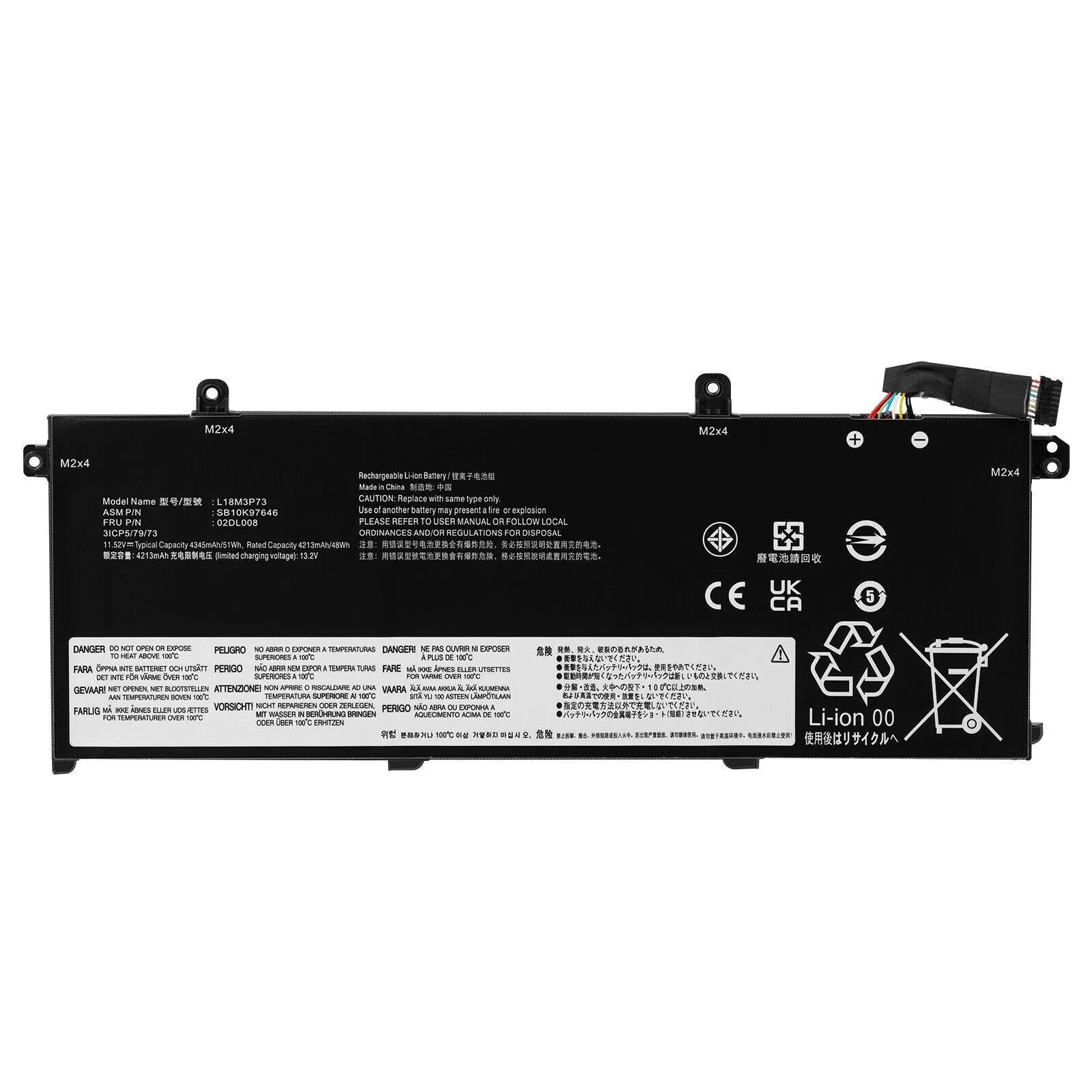 New Laptop Battery For Lenovo   P14s  5B10W13907 5B10W13906