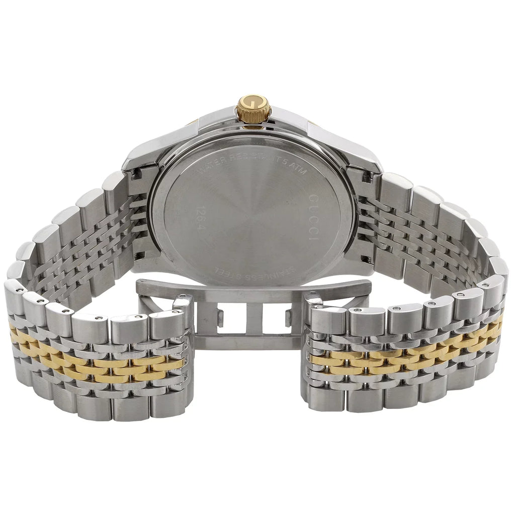 Gucci Ya126409 Diamond Watch -Timeless 38mm Two Tone Yellow . Steel  2 .