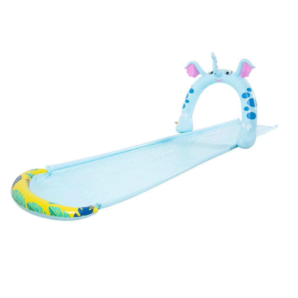 Pool Central 16' Inflatable Elephant Arch Sprayer Slide Outdoor Kids Water Toy