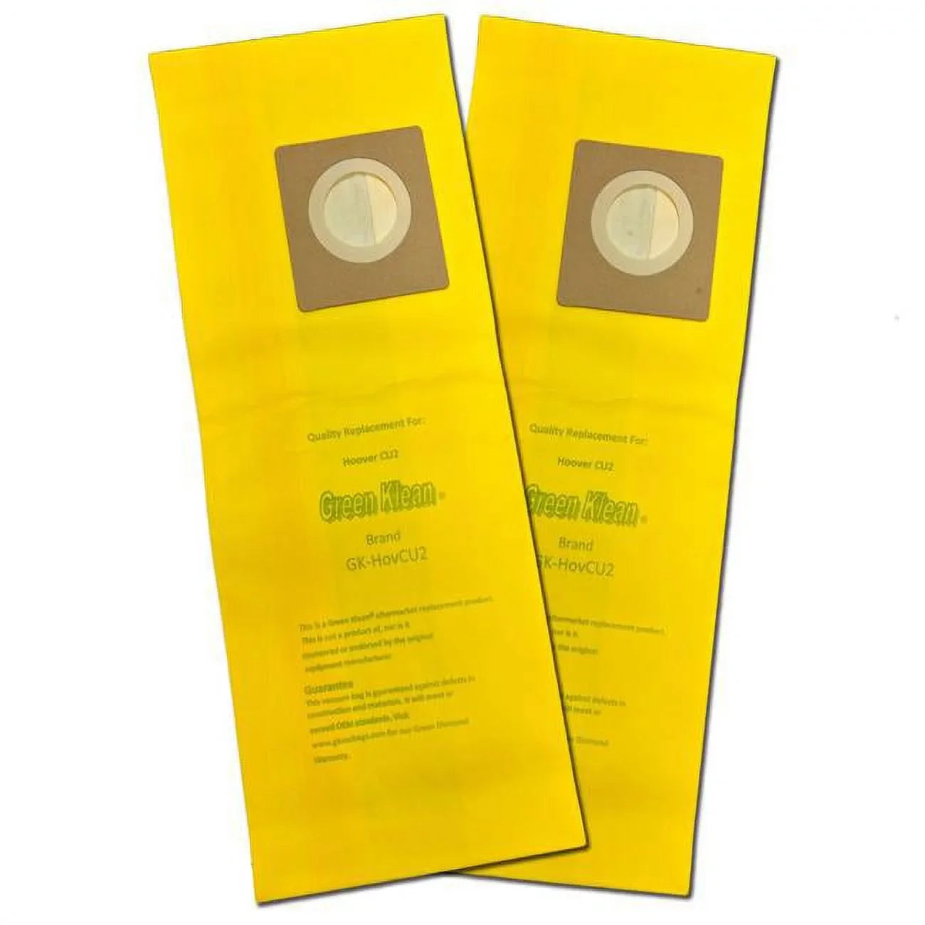 Green Klean  Hoovr Hushtone , , ,  Type  2 Ply Allergen Replacement Vacuum Bags - Pack of 100